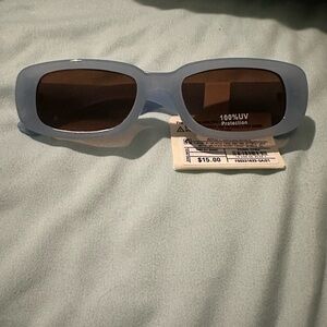 Heyday Blue Rectangular Sunglasses 100% UV Protection